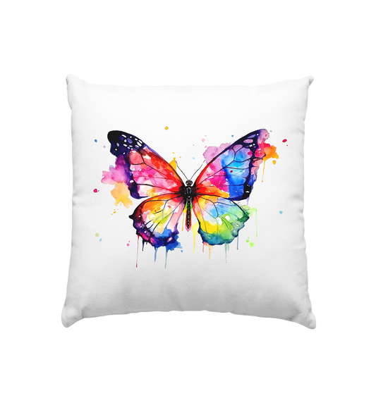 Motiv farbenfroher Schmetterling - Kissen 40x40cm