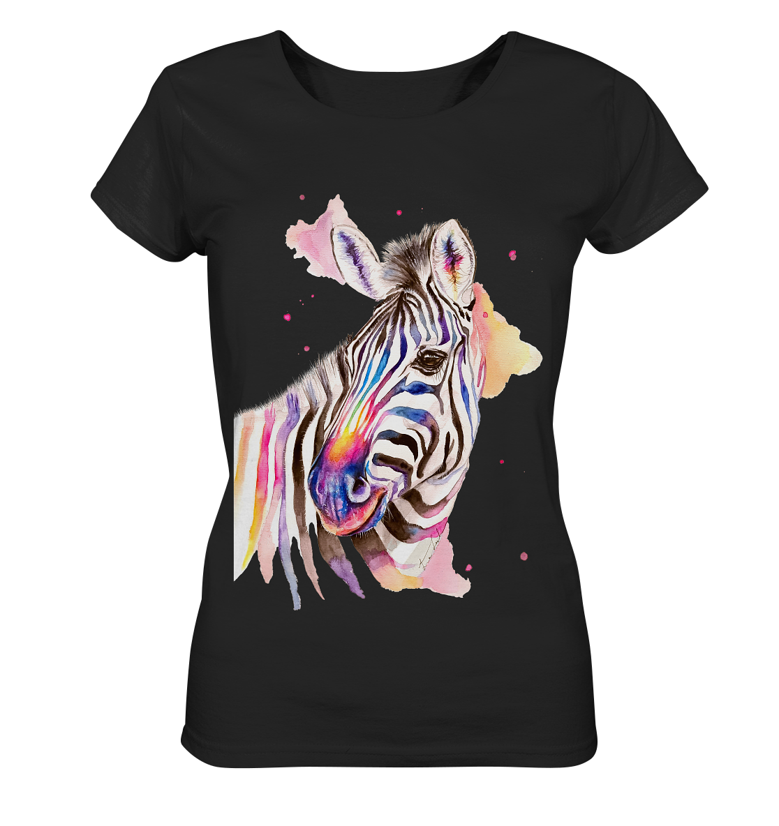 Buntes Zebra - Ladies Organic Basic Shirt