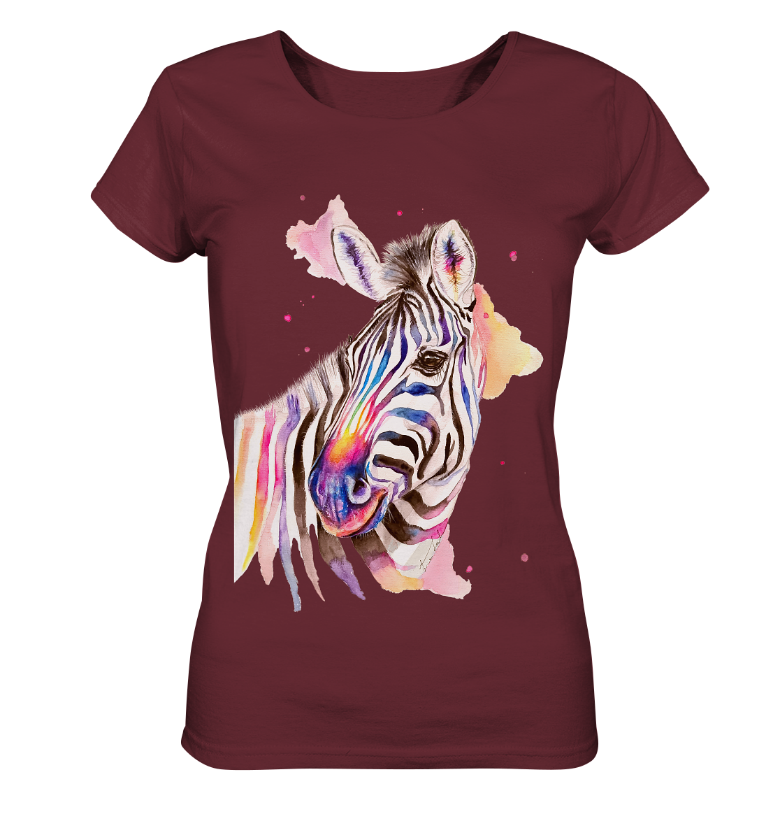 Buntes Zebra - Ladies Organic Basic Shirt