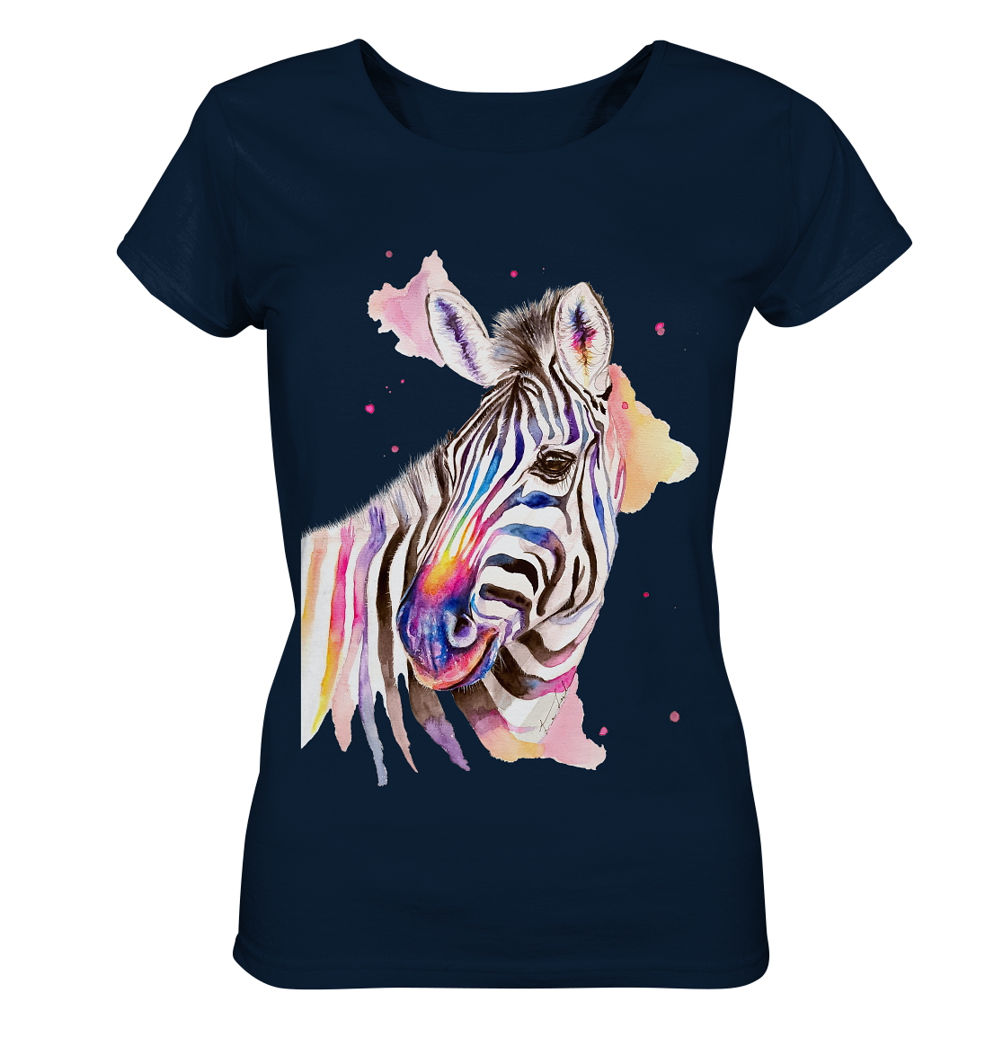 Buntes Zebra - Ladies Organic Shirt