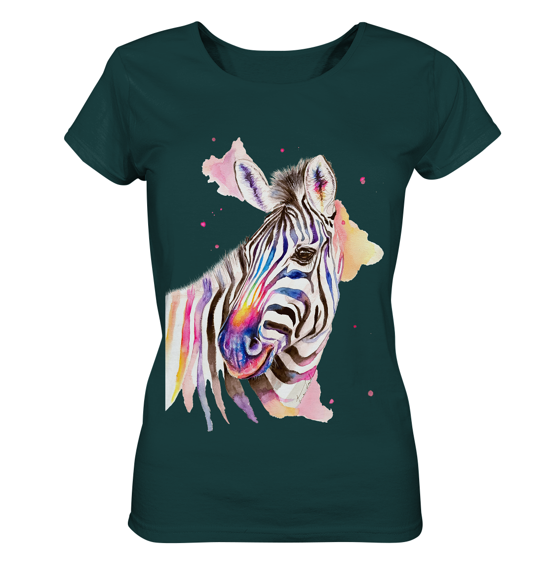 Buntes Zebra - Ladies Organic Shirt