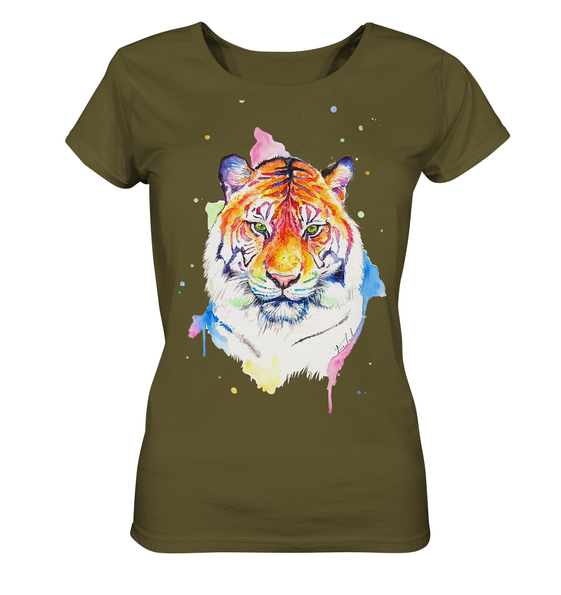 Bunter Tiger - Ladies Organic Shirt