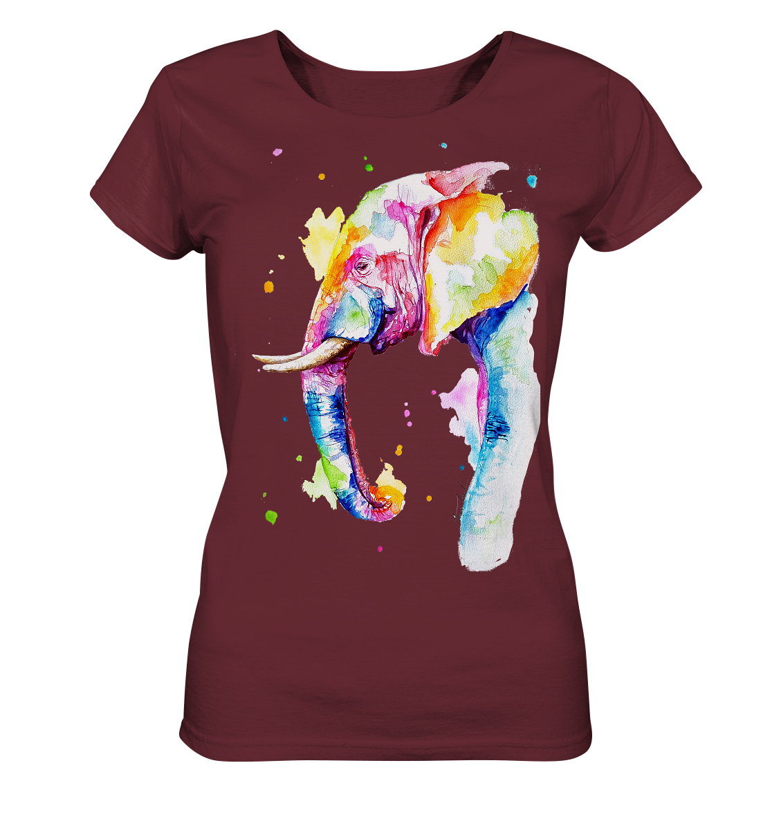 Bunter Elefant - Ladies Organic Shirt