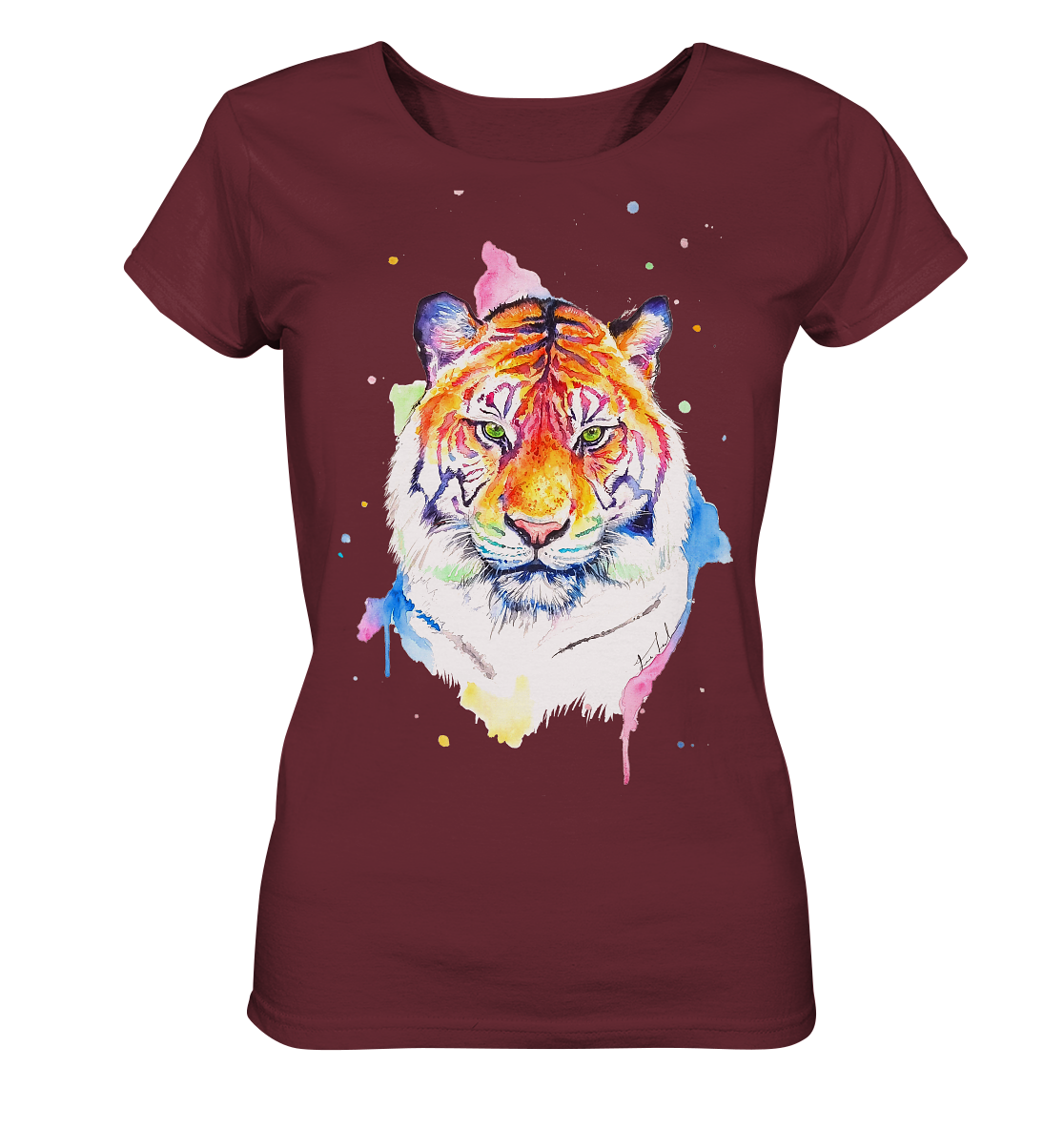 Bunter Tiger - Ladies Organic Shirt