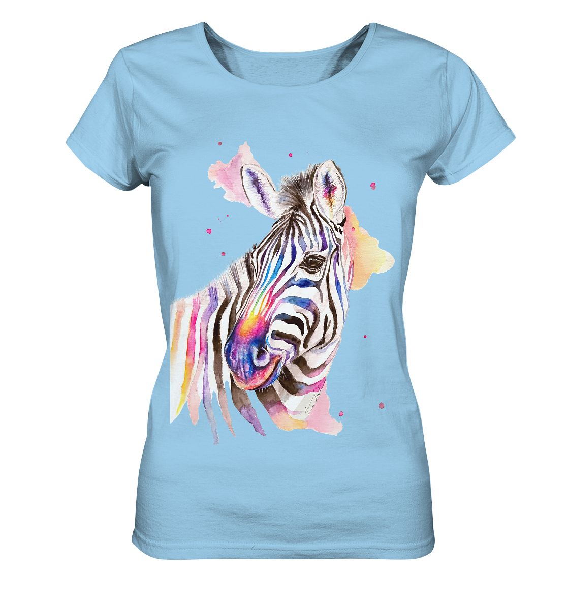 Buntes Zebra - Ladies Organic Shirt