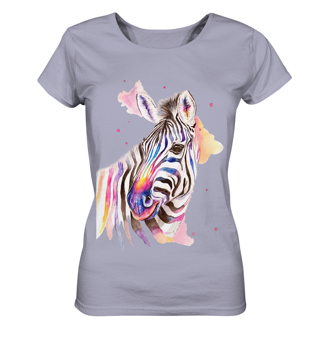 Buntes Zebra - Ladies Organic Shirt