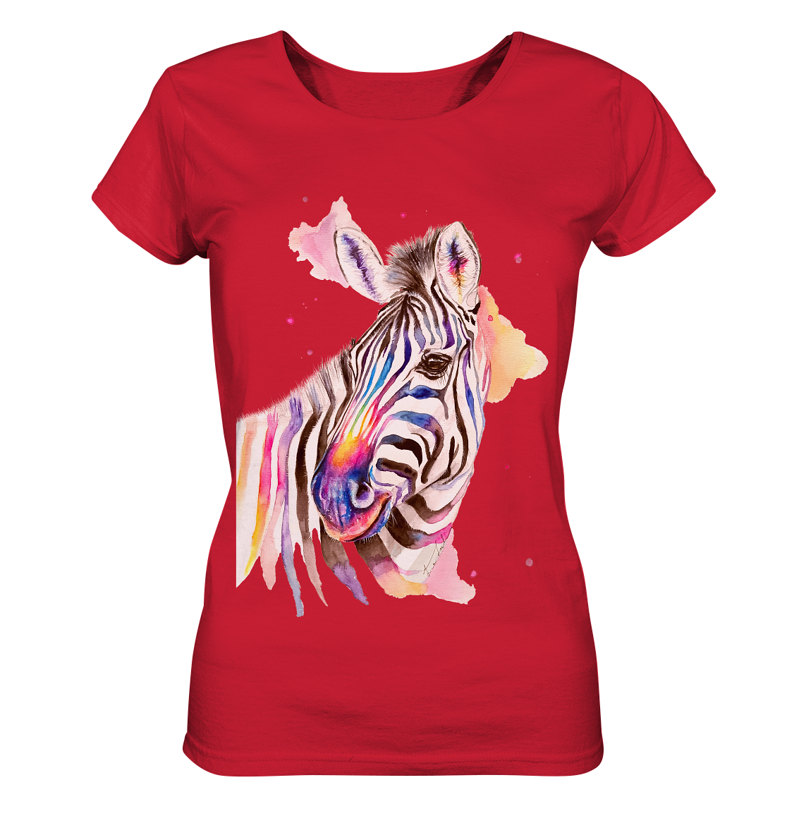 Buntes Zebra - Ladies Organic Shirt