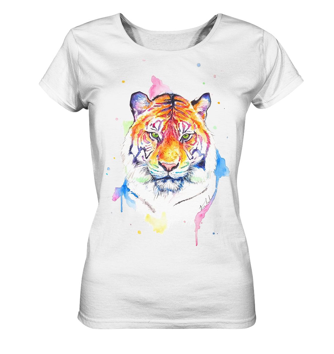 Bunter Tiger - Ladies Organic Shirt