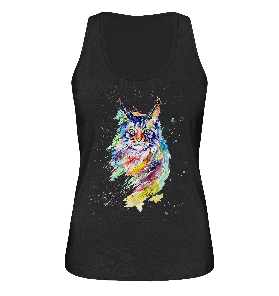 Bunte Katze - Ladies Organic Tank-Top