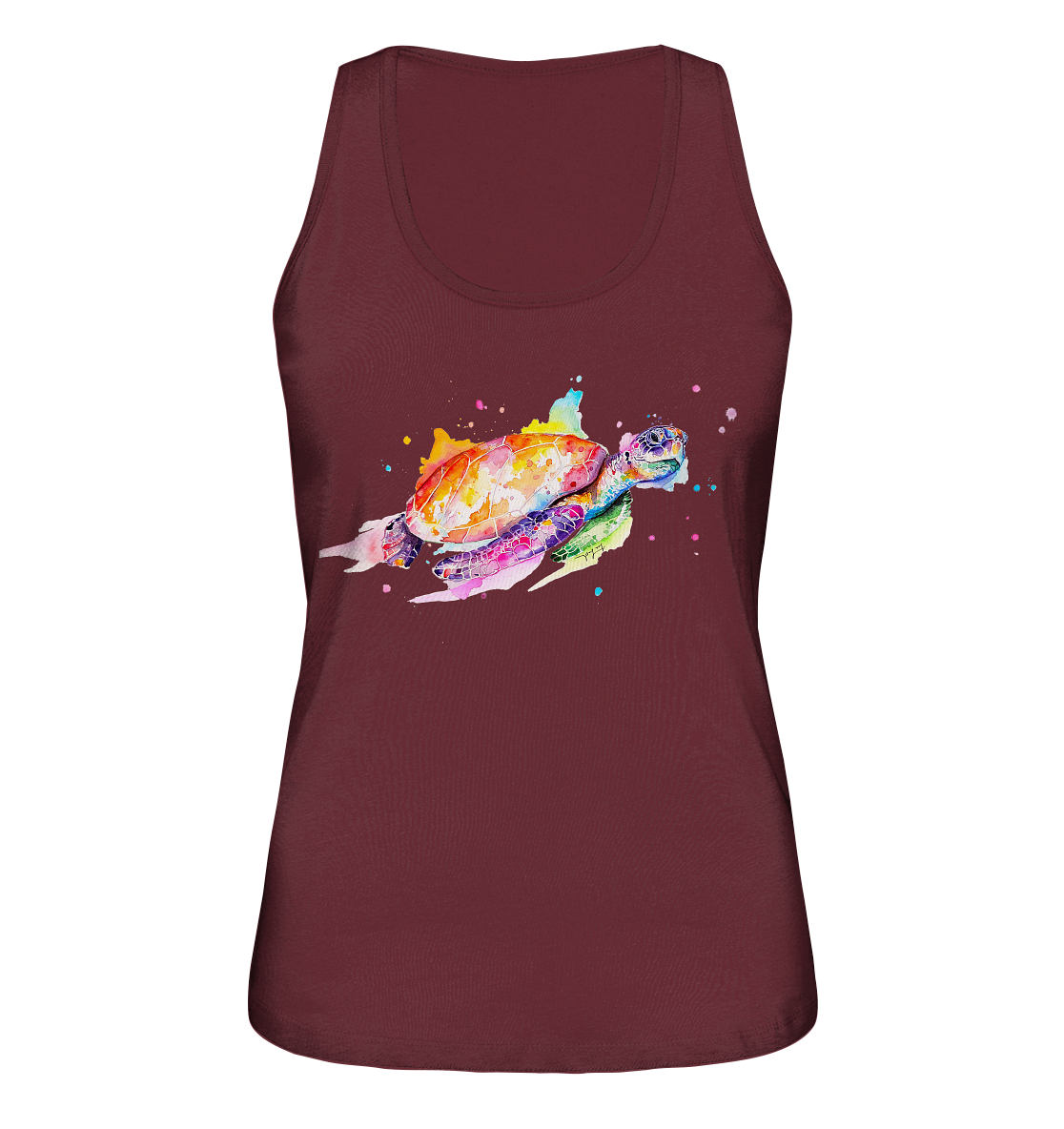 Bunte Meeresschildkröte - Ladies Organic Tank-Top