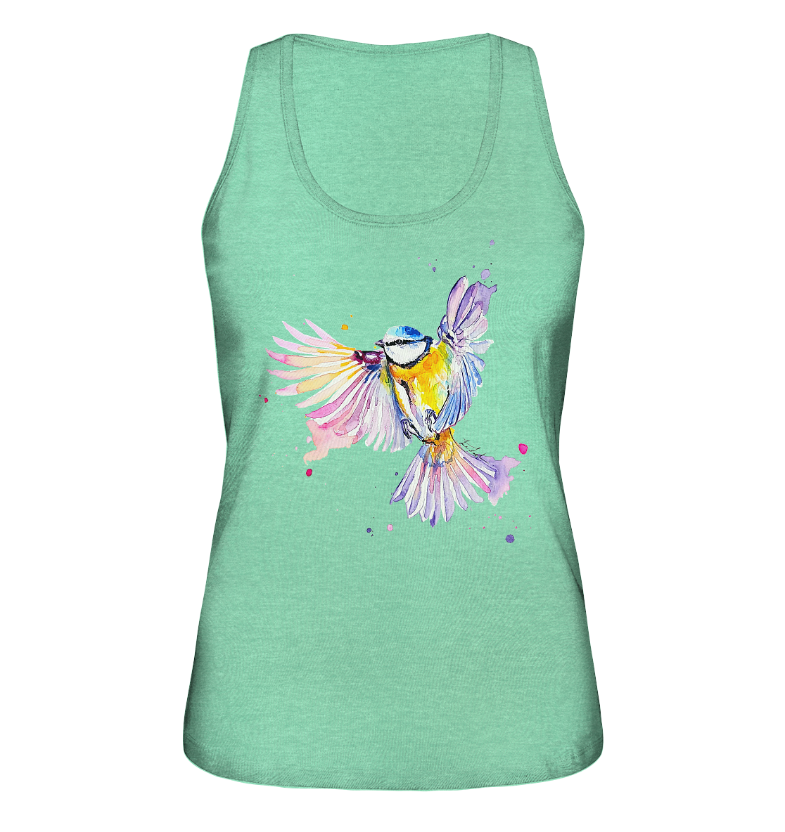 Motiv Blaumeise - Ladies Organic Tank-Top