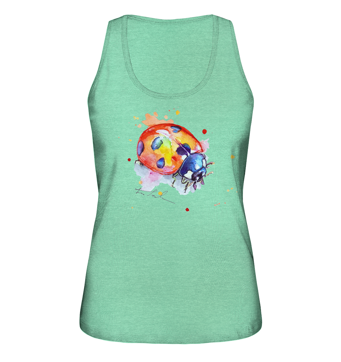 Bunter Marienkäfer - Ladies Organic Tank-Top