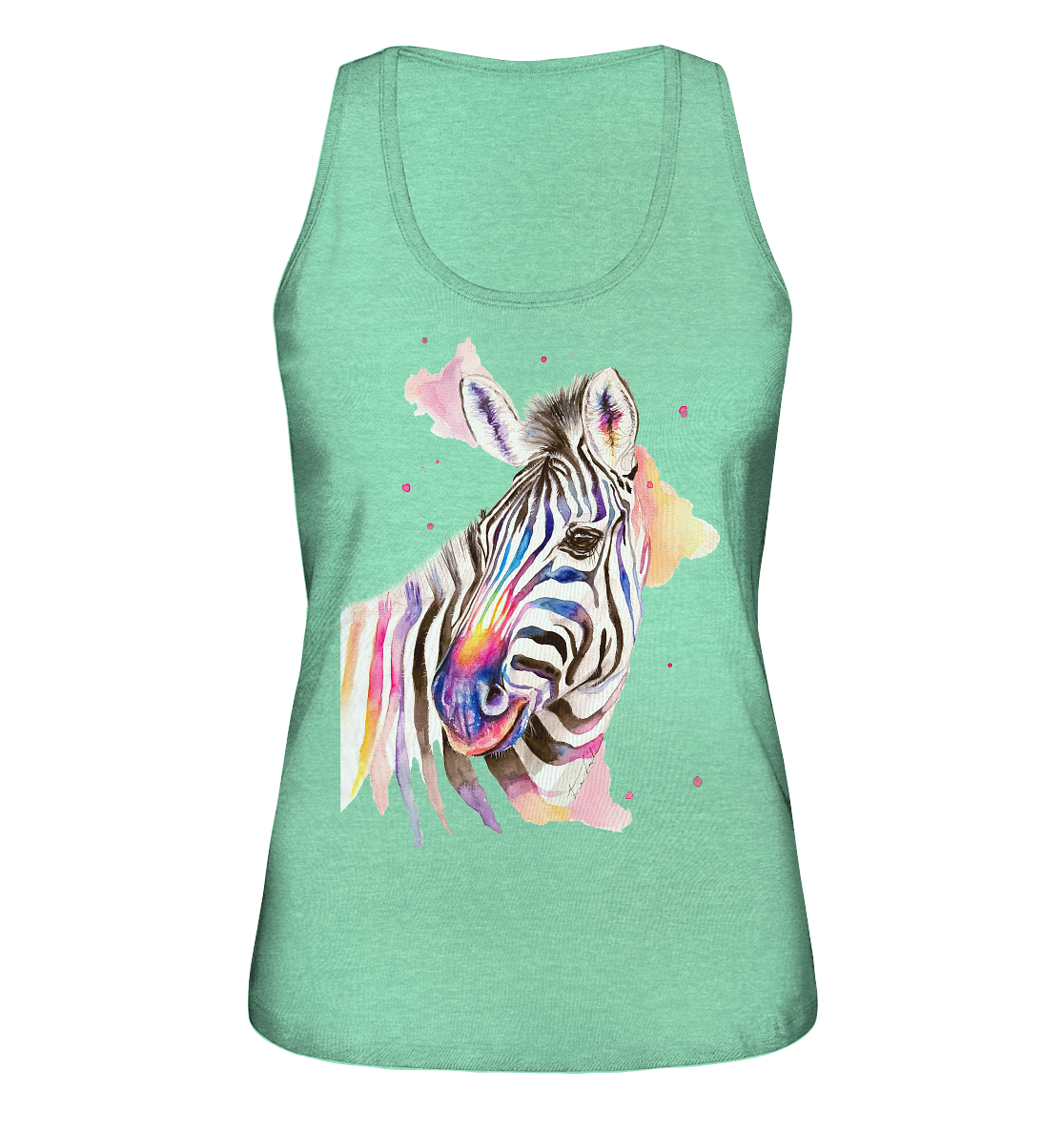 Buntes Zebra - Ladies Organic Tank-Top