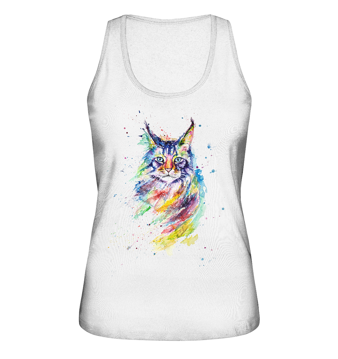 Bunte Katze - Ladies Organic Tank-Top