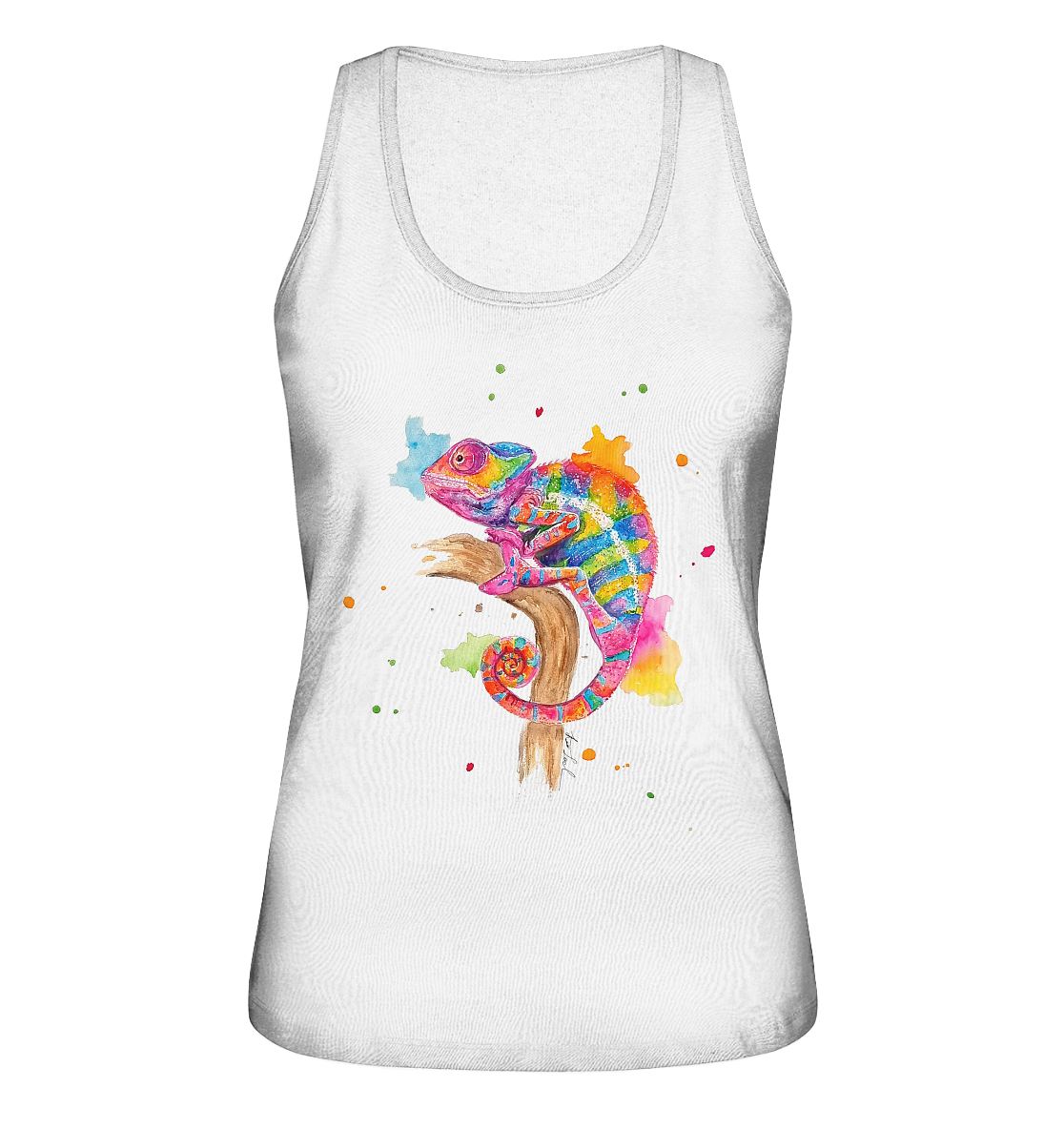 Buntes Chamäleon  - Ladies Organic Tank-Top