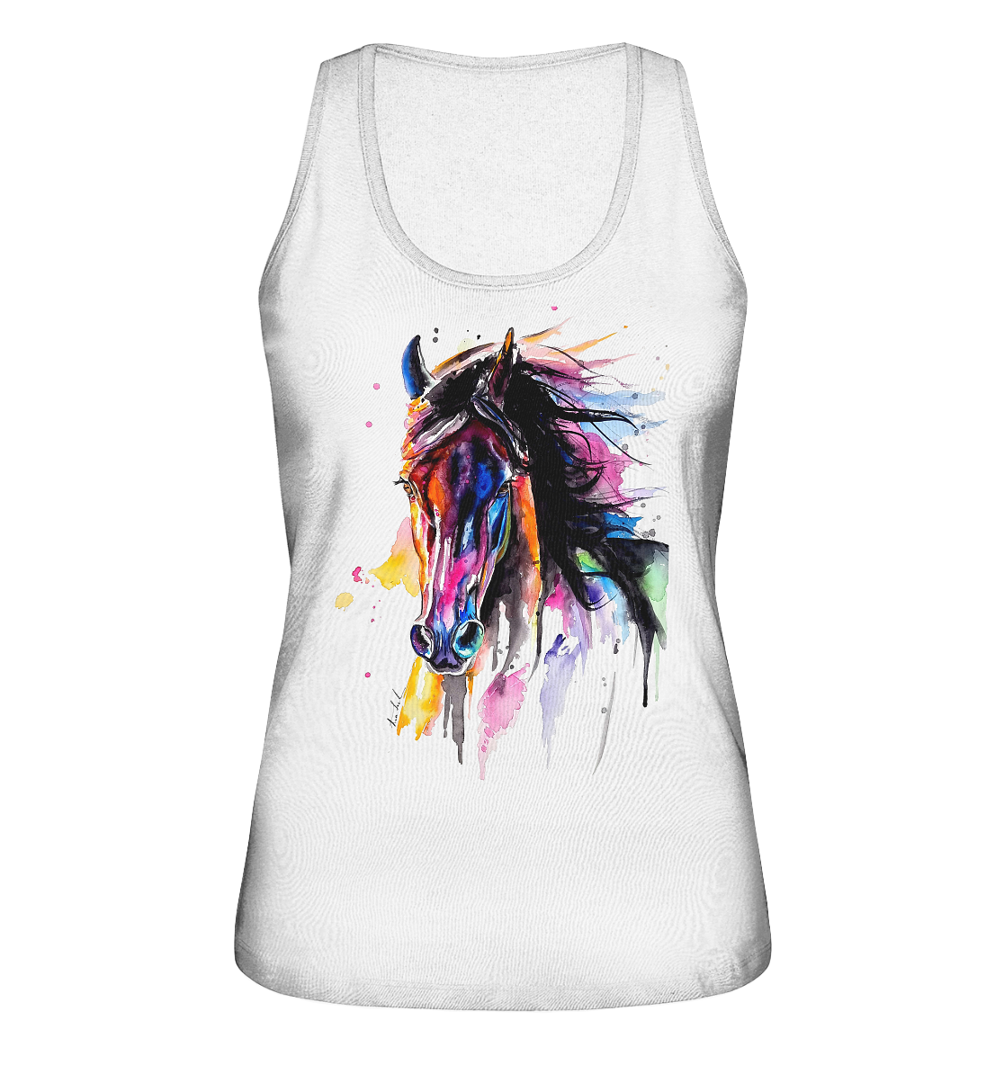 Schwarzes Pferd - Ladies Organic Tank-Top