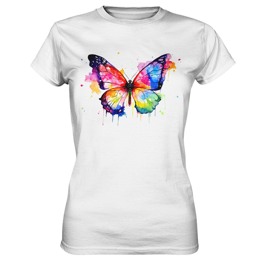 Motiv farbenfroher Schmetterling - Ladies Premium Shirt