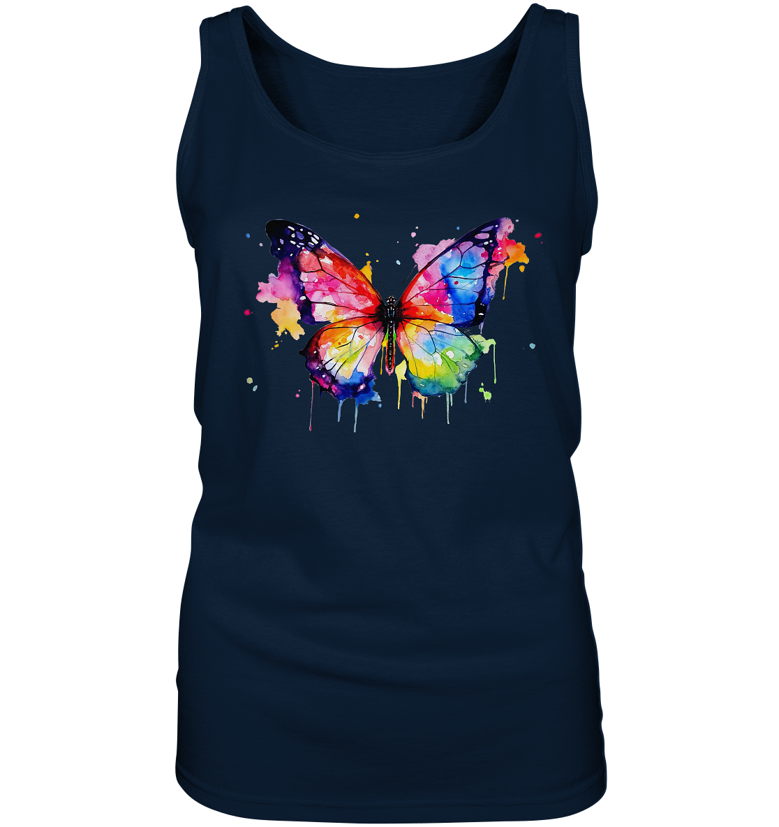 Motiv farbenfroher Schmetterling - Ladies Tank-Top