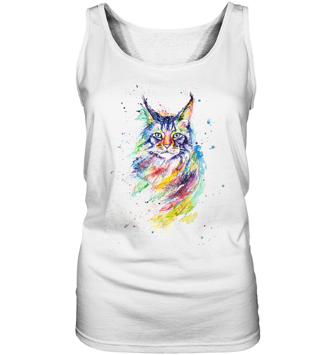 Bunte Katze - Ladies Tank-Top