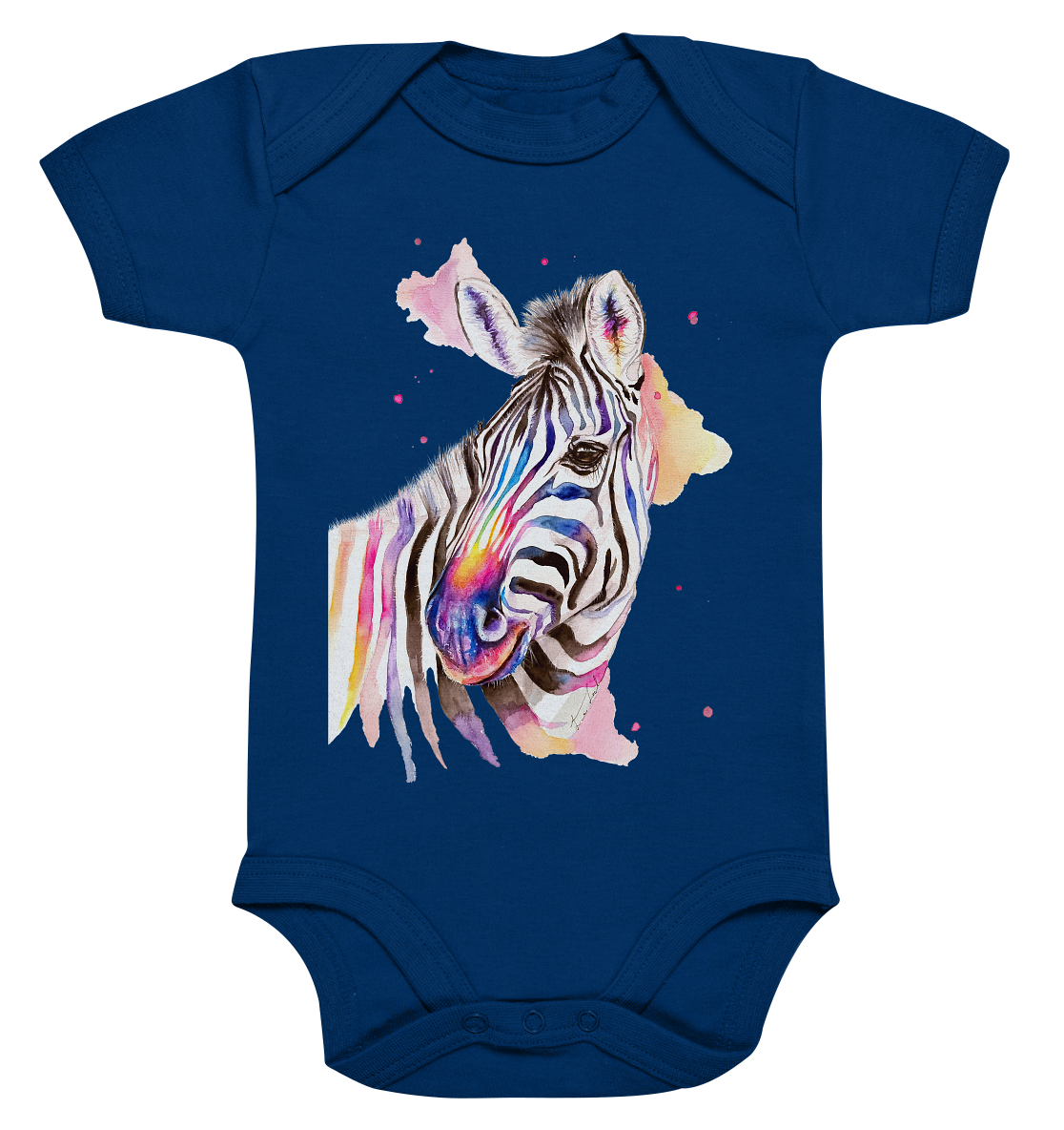 Buntes Zebra - Organic Baby Bodysuite