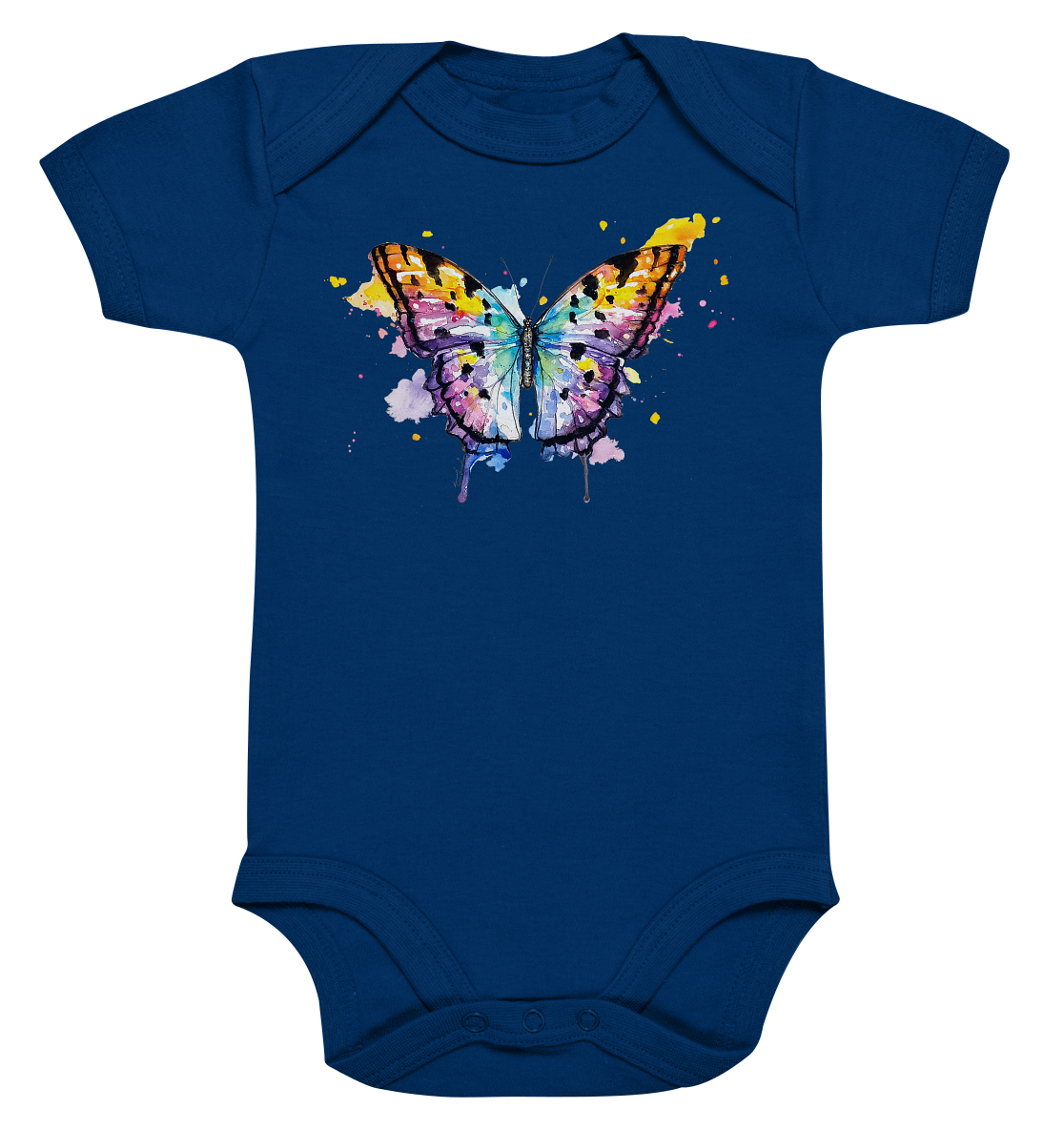 Bunter Schmetterling - Organic Baby Bodysuite