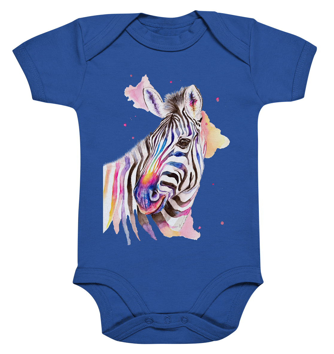 Buntes Zebra - Organic Baby Bodysuite