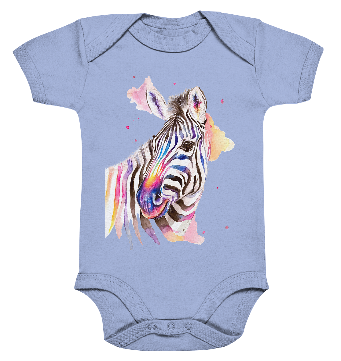 Buntes Zebra - Organic Baby Bodysuite