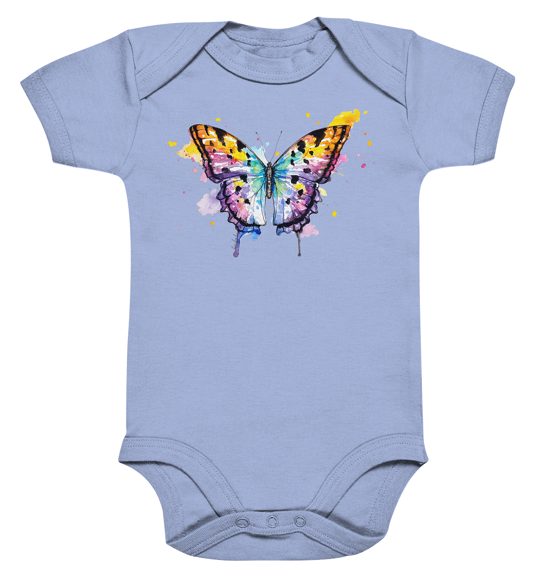 Bunter Schmetterling - Organic Baby Bodysuite