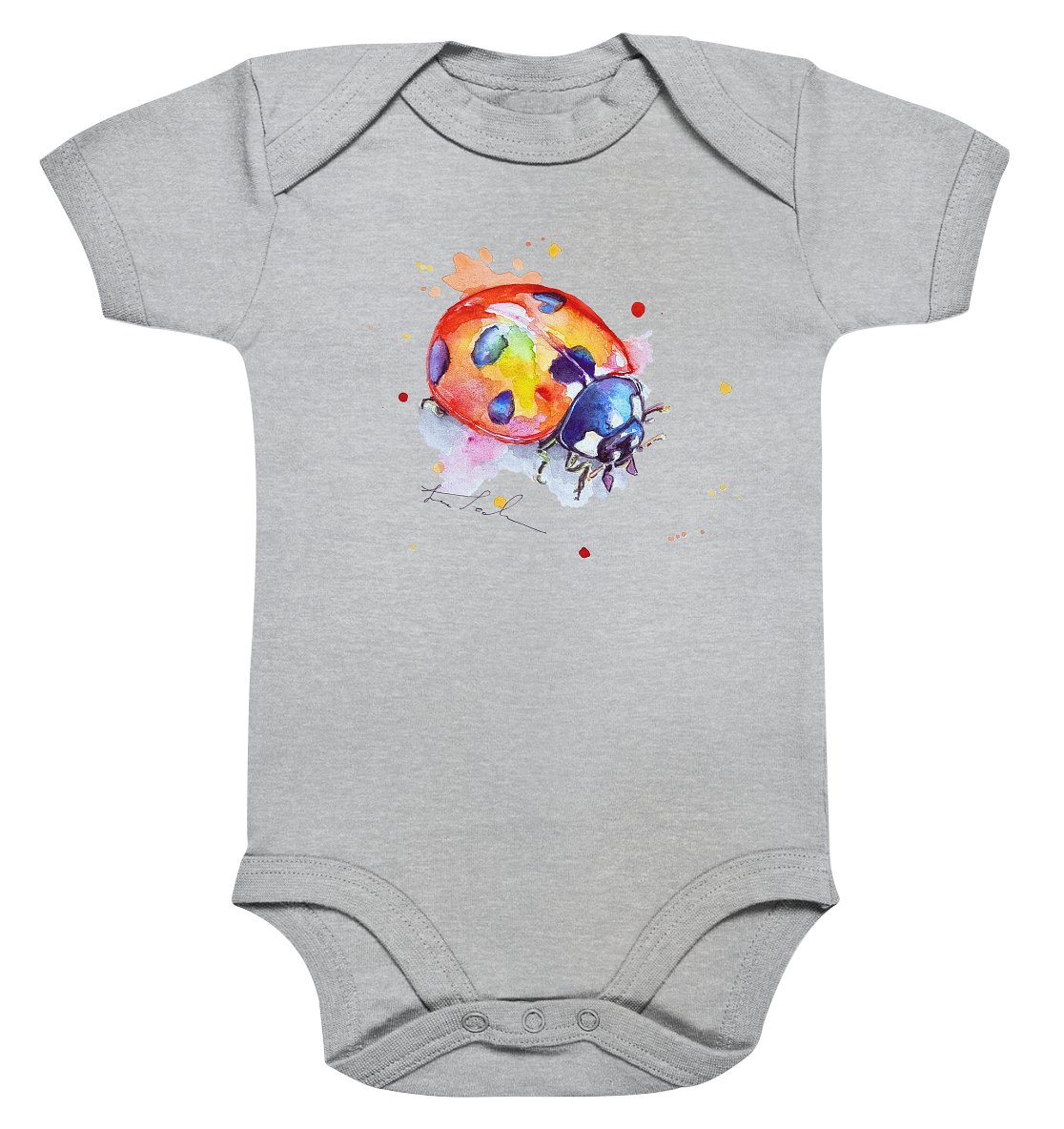 Bunter Marienkäfer - Organic Baby Bodysuite