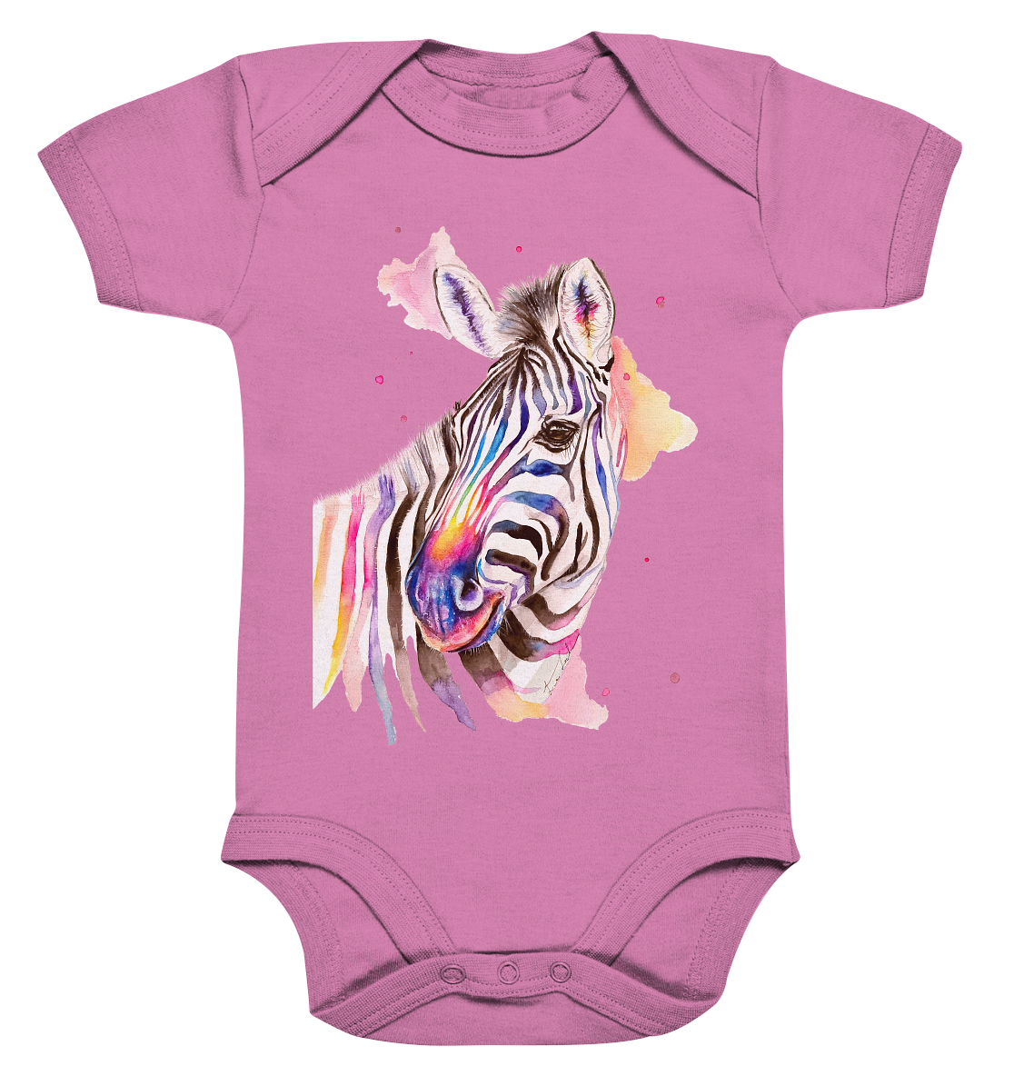 Buntes Zebra - Organic Baby Bodysuite