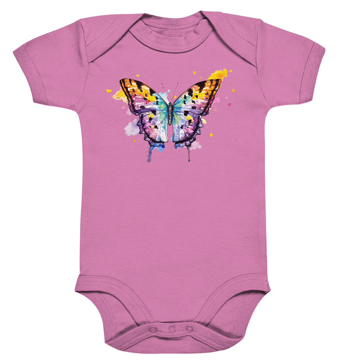 Bunter Schmetterling - Organic Baby Bodysuite