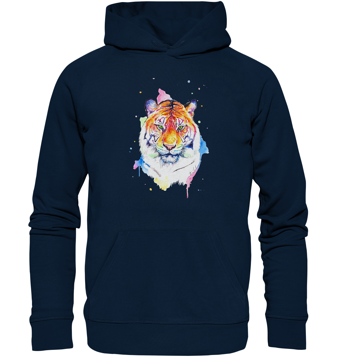 Bunter Tiger - Organic Basic Hoodie