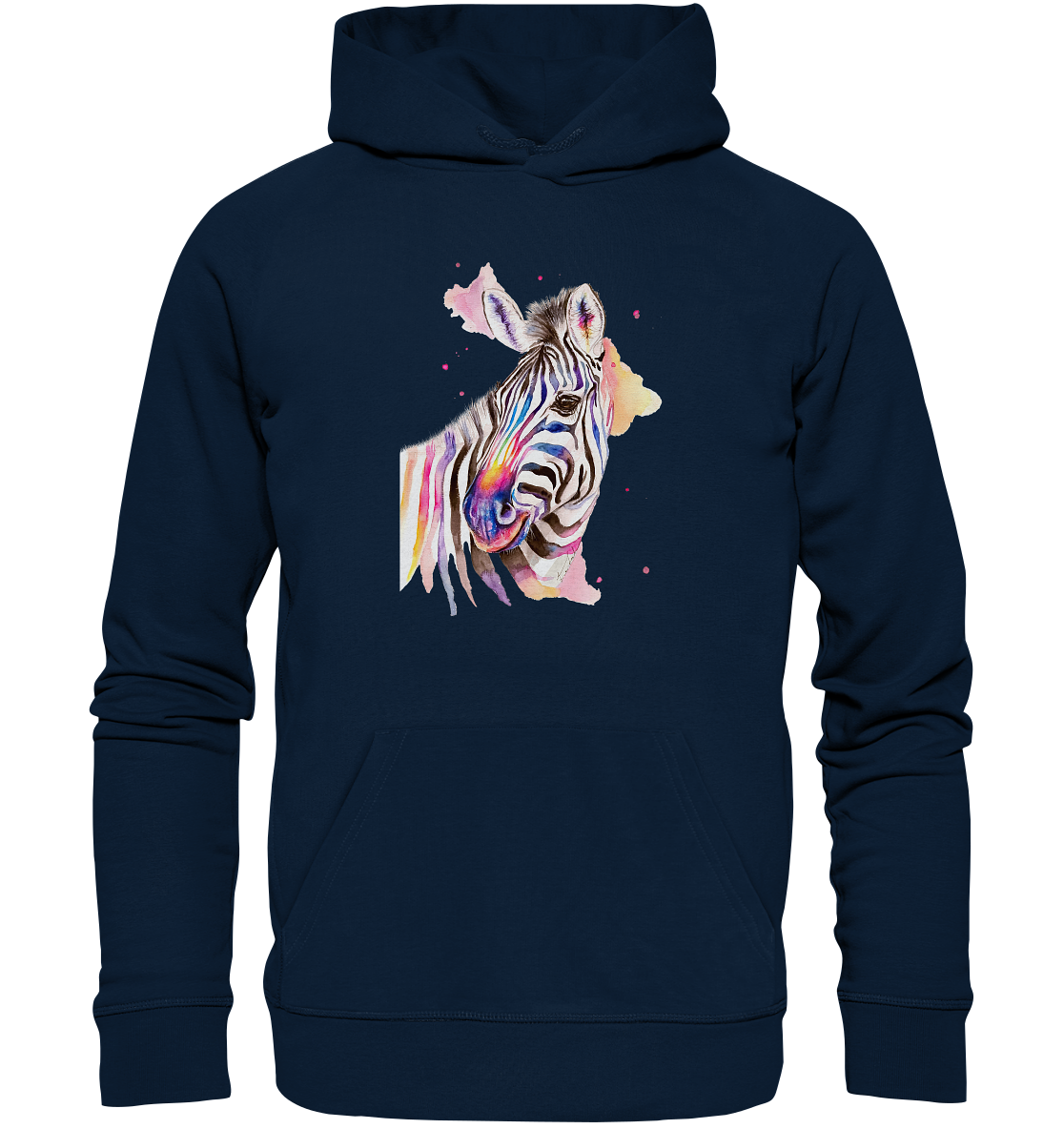 Buntes Zebra - Organic Basic Hoodie