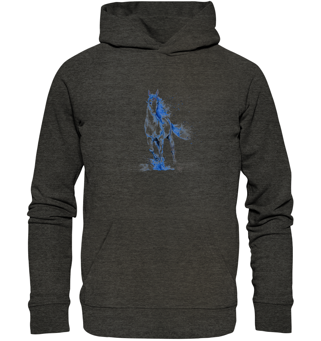 Blaues Einhorn - Organic Basic Hoodie