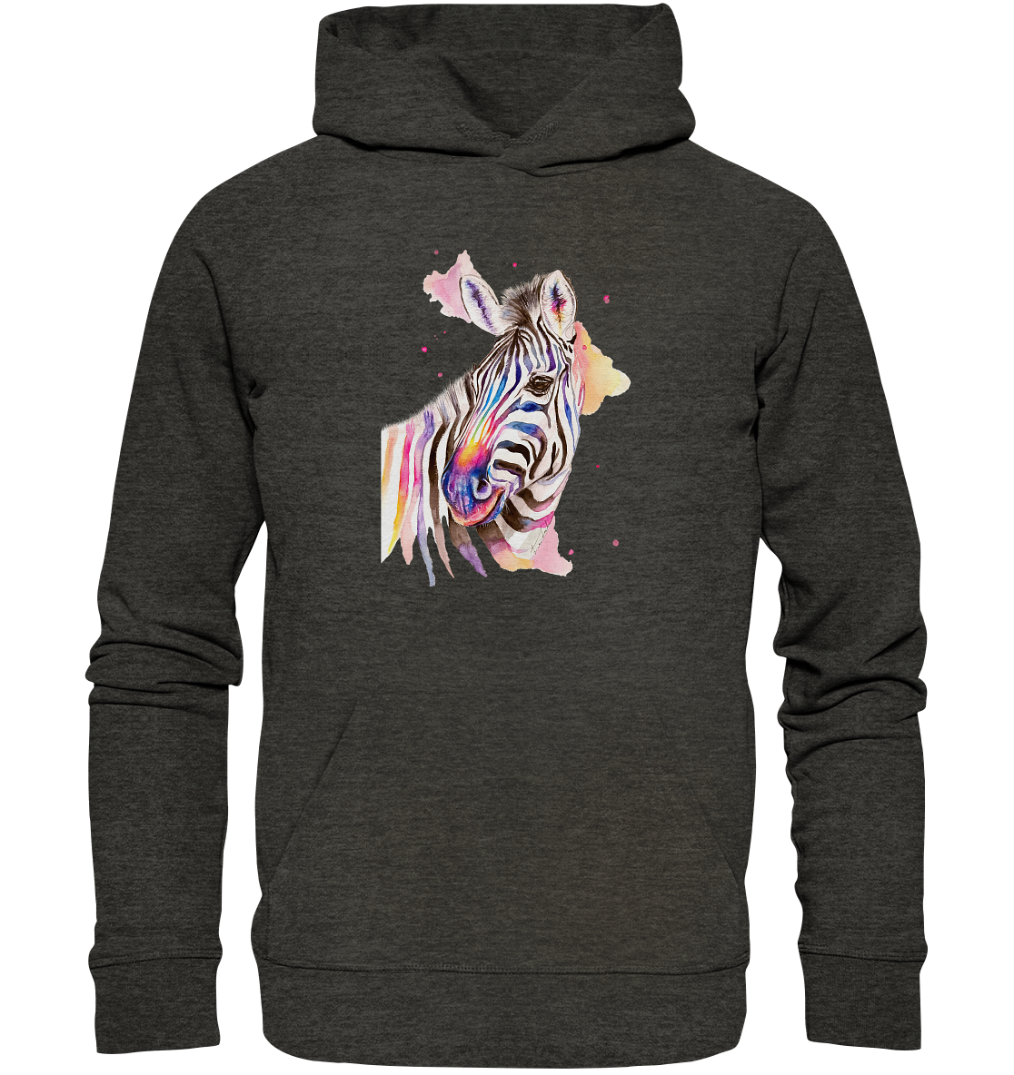 Buntes Zebra - Organic Basic Hoodie