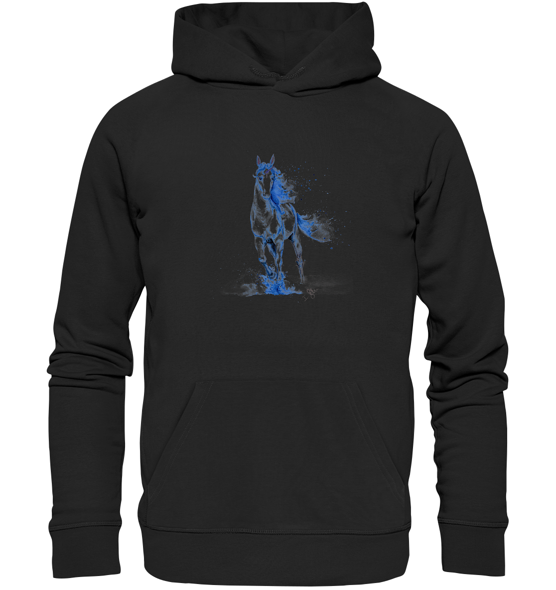 Blaues Einhorn - Organic Basic Hoodie