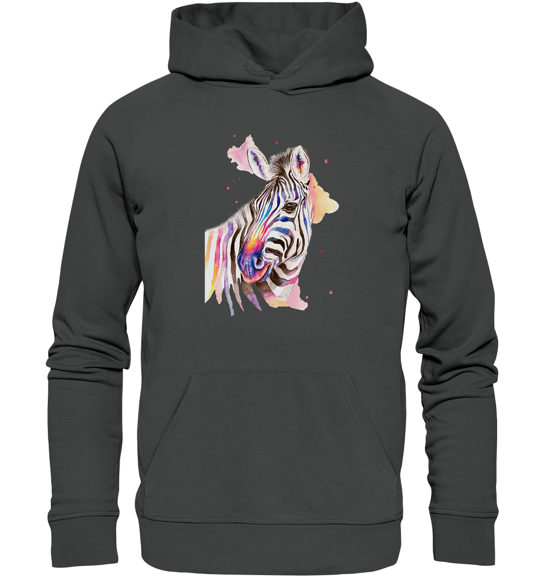 Buntes Zebra - Organic Basic Hoodie