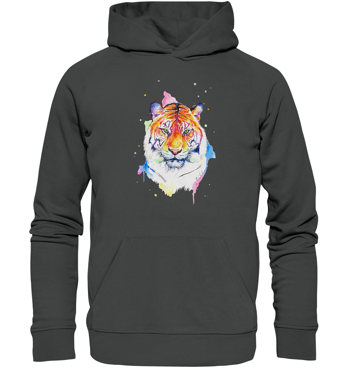 Bunter Tiger - Organic Basic Hoodie