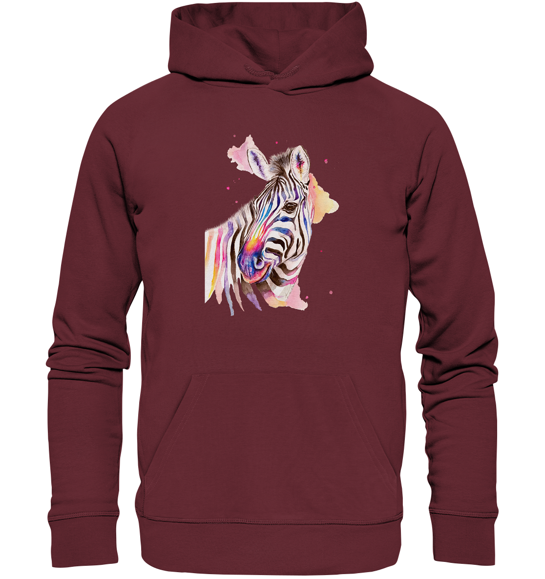 Buntes Zebra - Organic Basic Hoodie