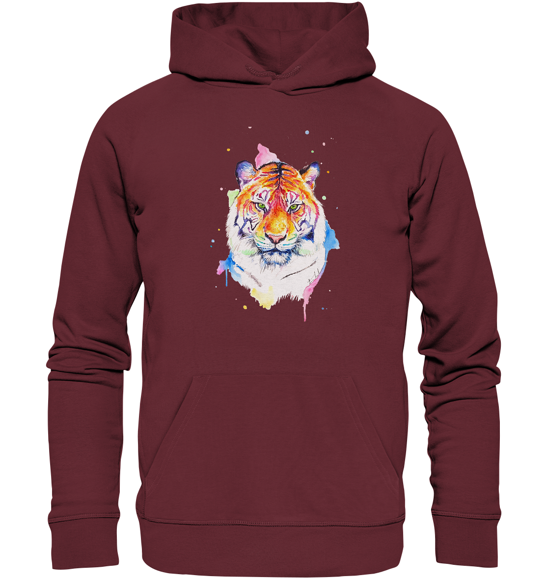 Bunter Tiger - Organic Basic Hoodie