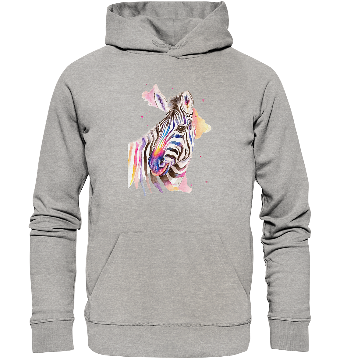 Buntes Zebra - Organic Basic Hoodie