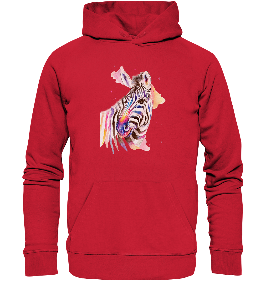 Buntes Zebra - Organic Basic Hoodie