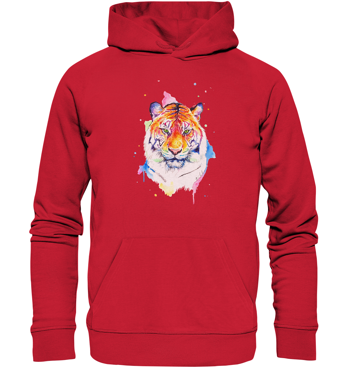 Bunter Tiger - Organic Basic Hoodie