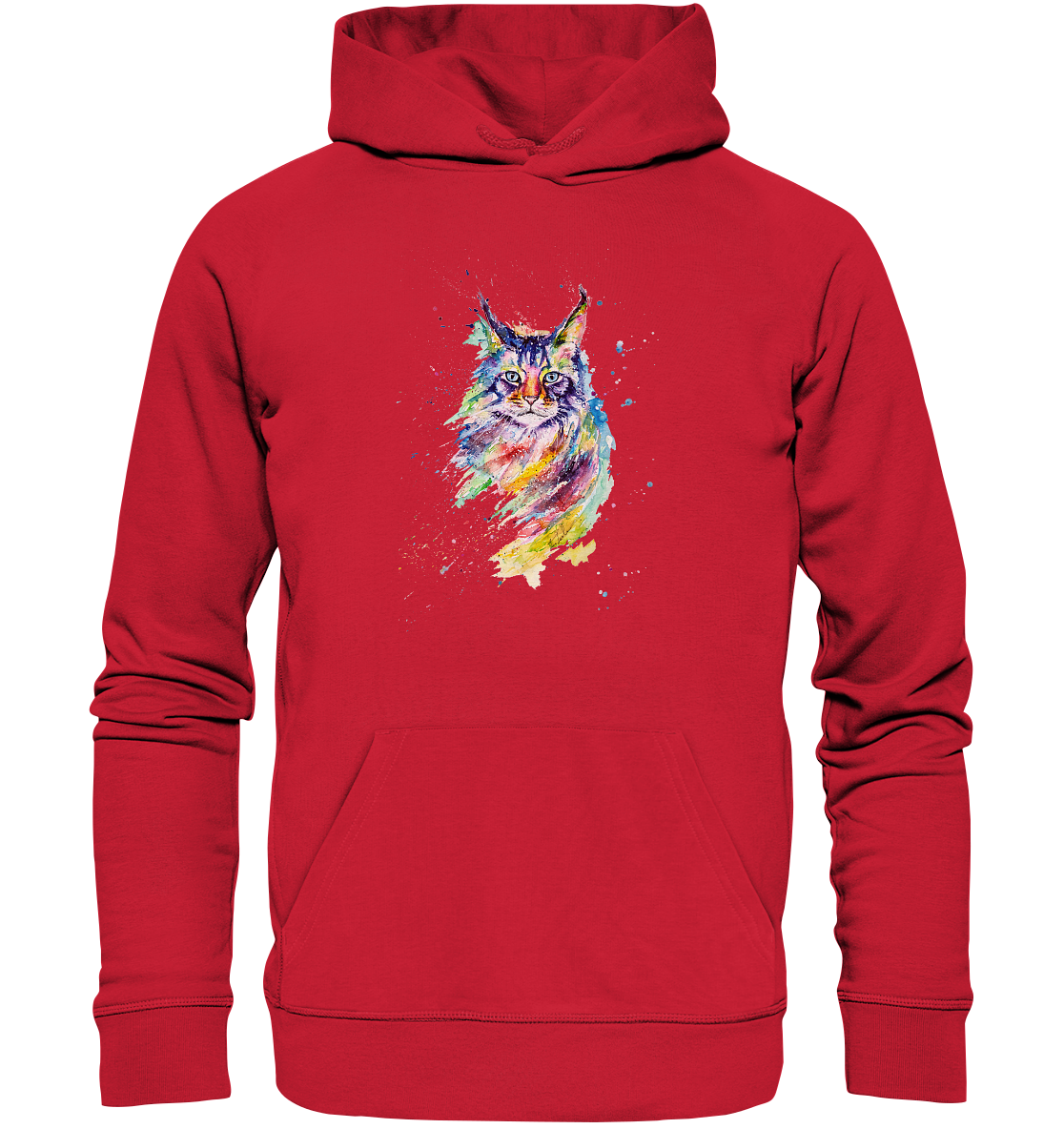 Bunte Katze - Organic Basic Hoodie