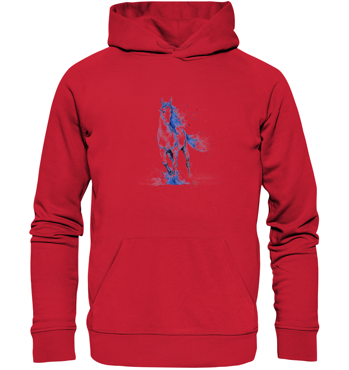 Blaues Einhorn - Organic Basic Hoodie