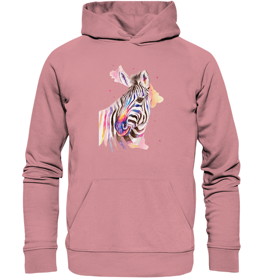 Buntes Zebra - Organic Basic Hoodie