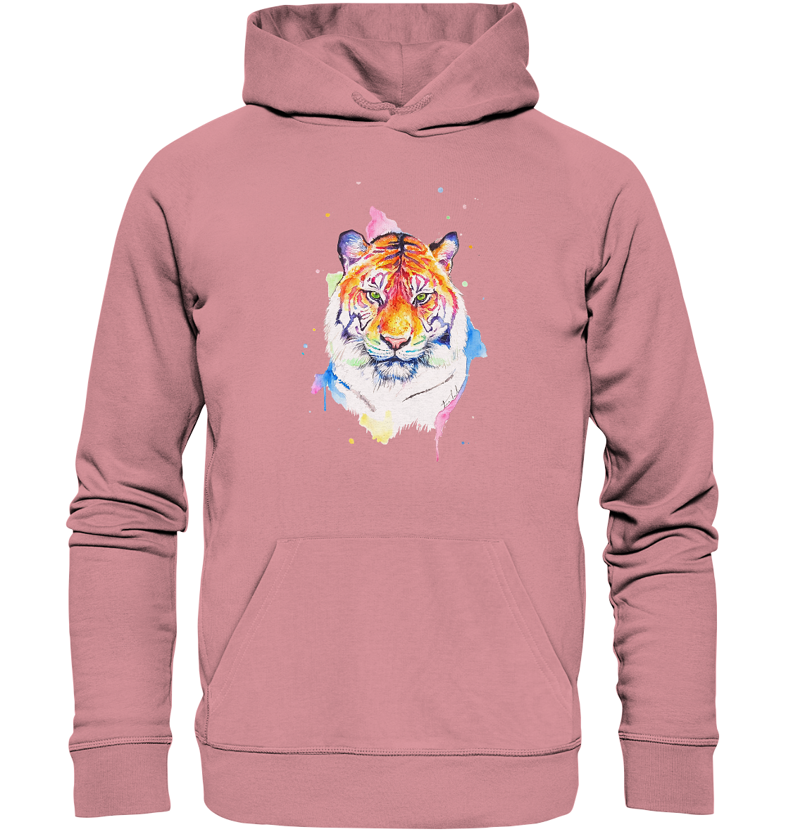 Bunter Tiger - Organic Basic Hoodie