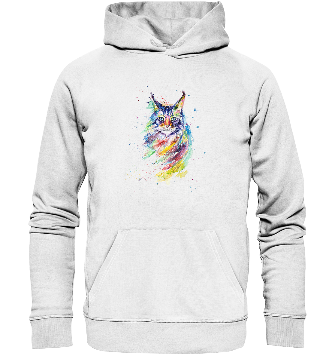 Bunte Katze - Organic Basic Hoodie