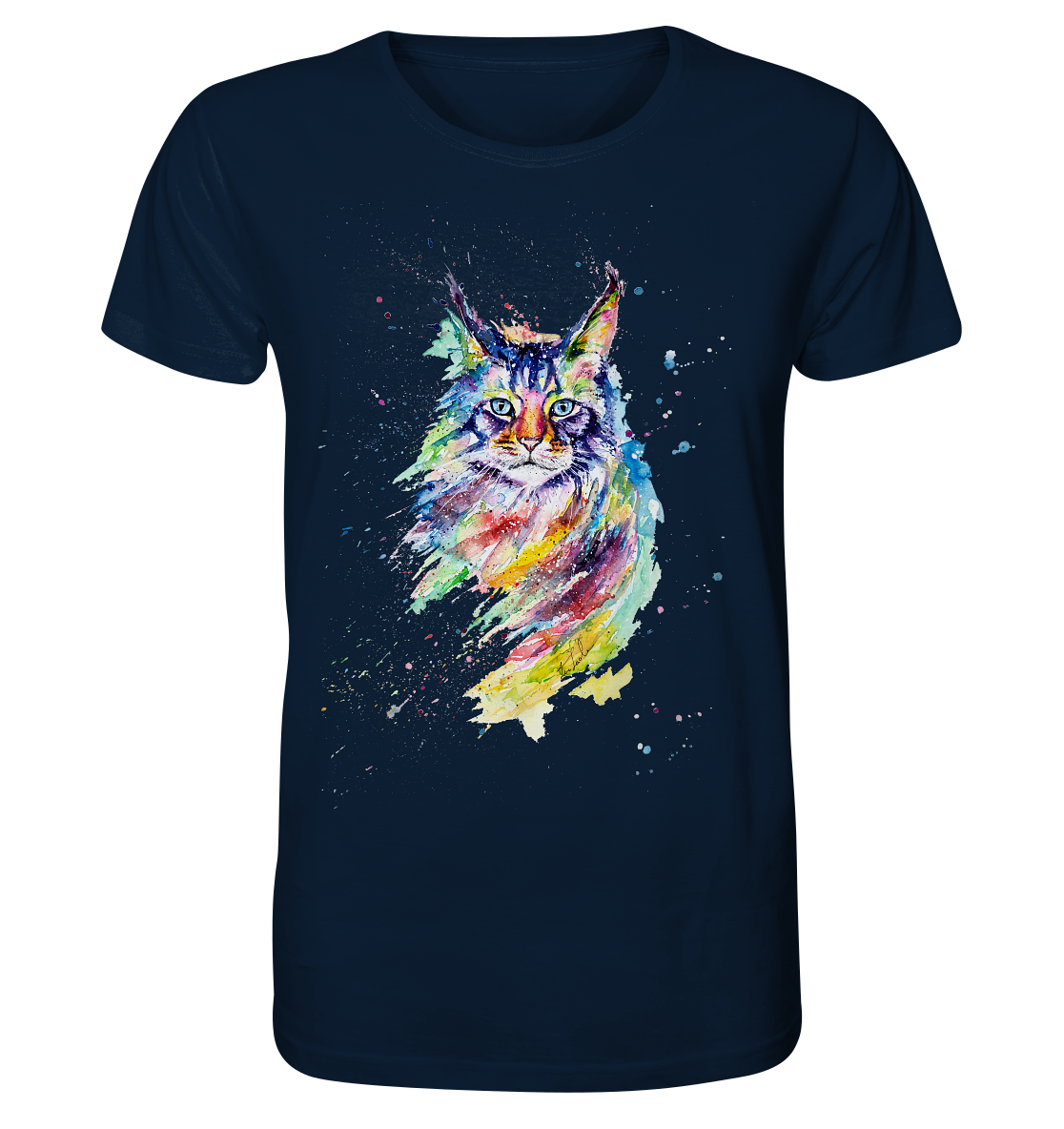 Bunte Katze - Organic Basic Shirt