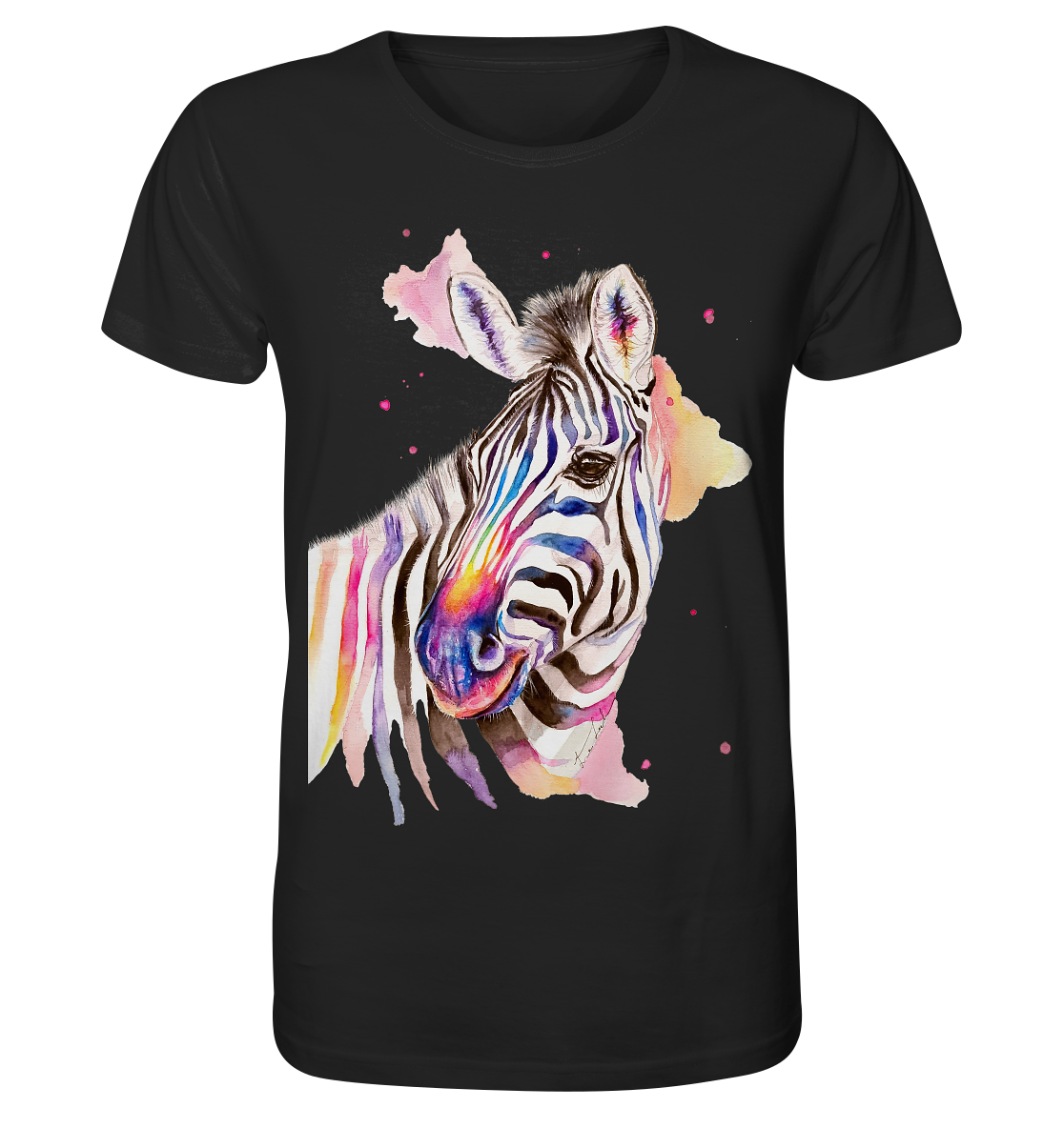 Buntes Zebra - Organic Basic Shirt